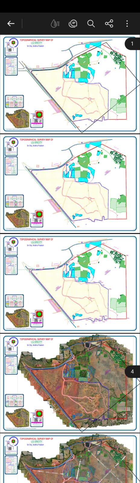 LG — SriCity Plant — Topo Map + Orthomosaic Drone Imagery